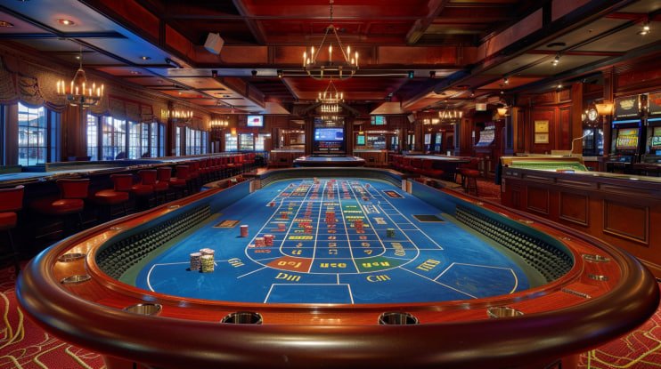 18club Live Casino dealer table streamed on a mobile phone screen